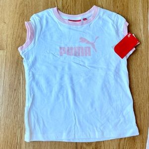 White NWT Puma girls shirt!
